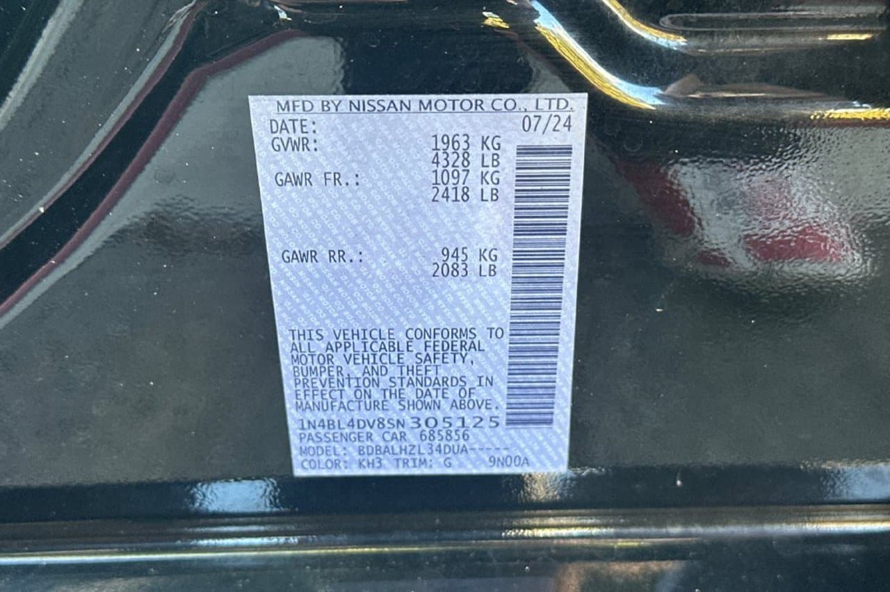 2025 Nissan Altima SV 23