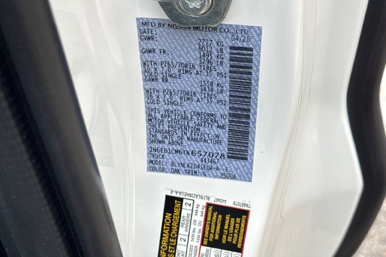 2026 Nissan Frontier S 23