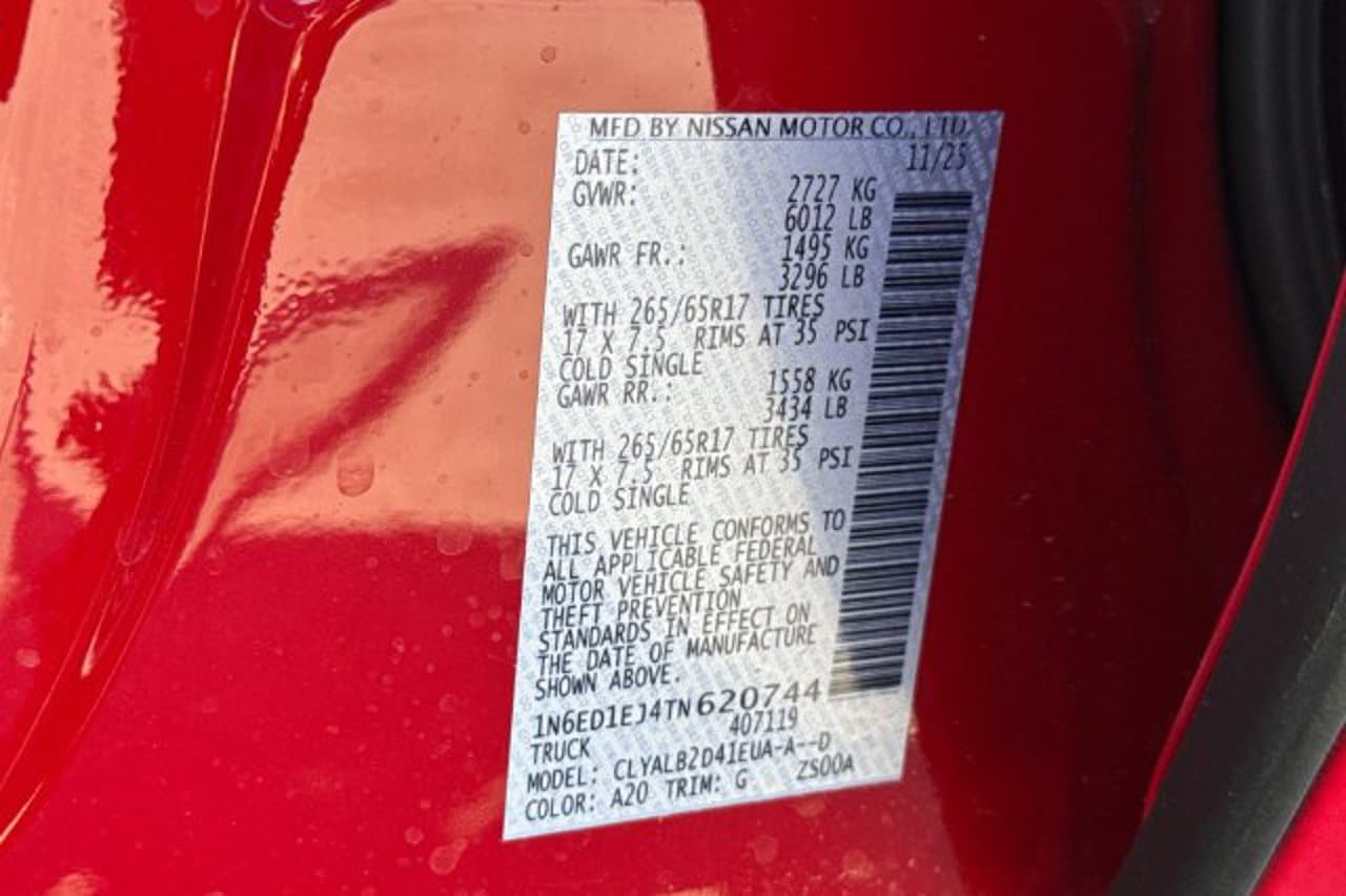 2026 Nissan Frontier SV 8