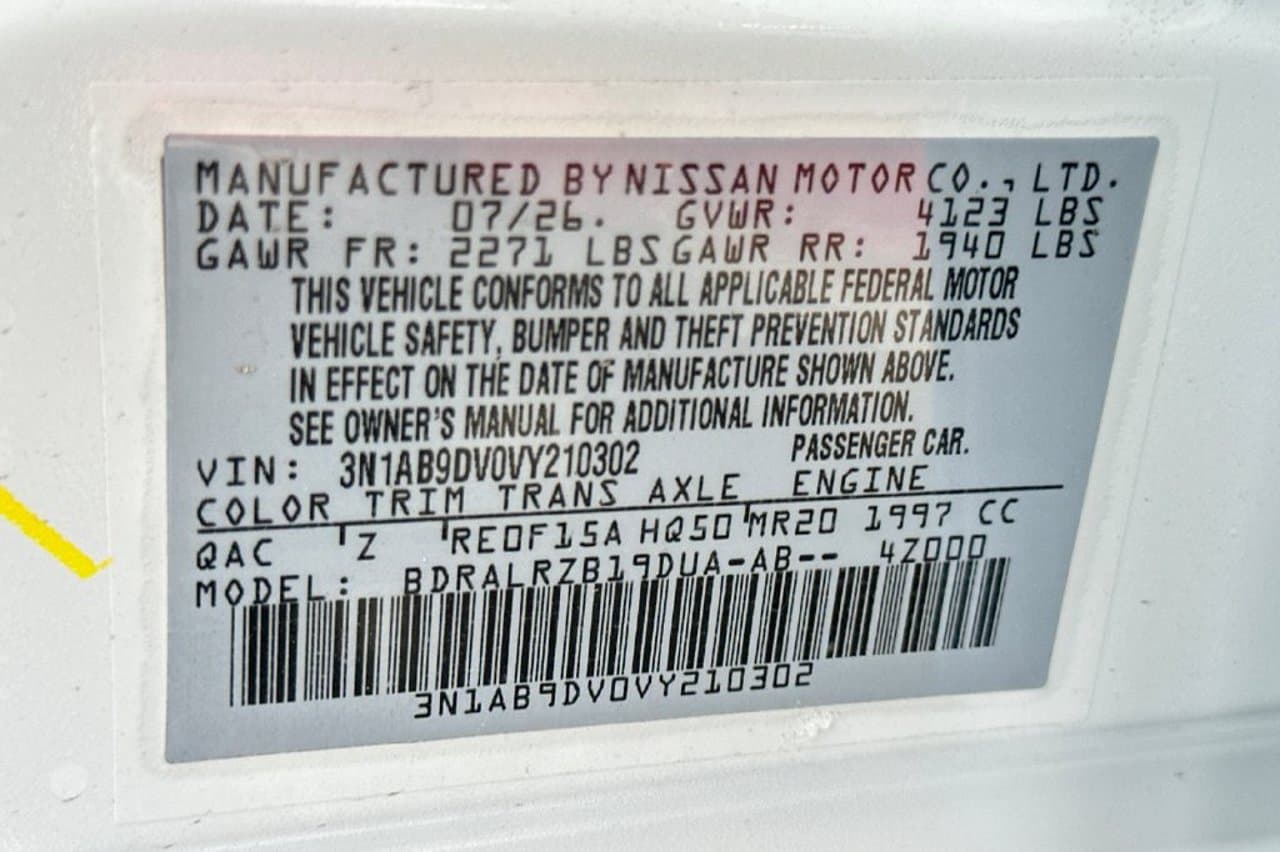 2027 Nissan Sentra SR 23